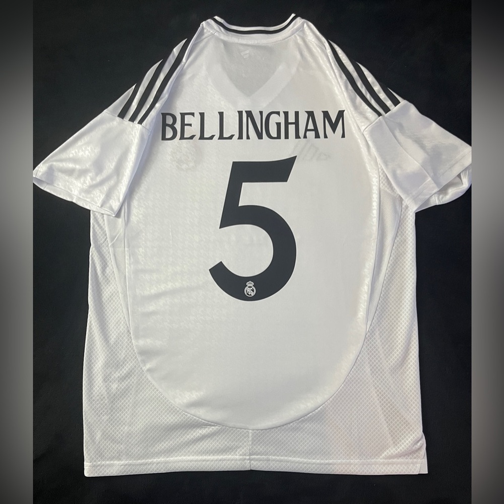 Bellingham #5 Real Madrid Soccer Jersey S-L Home White 2025